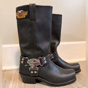 Harley-Davidson Women’s Black Leather Harness Boots